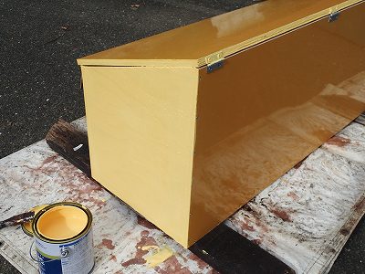 フレッシュレモン色で塗装