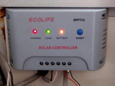 チャージコントローラーは昼間だけ作動する